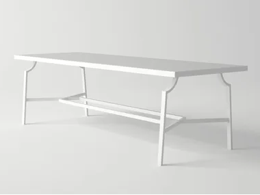 AGOSTO - Rectangular aluminium garden table _ 10Deka