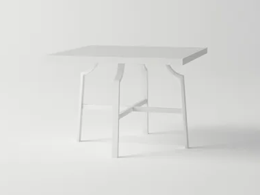 AGOSTO - Square aluminium garden table _ 10Deka
