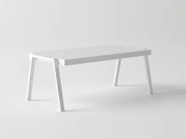 AMELIA - Low rectangular aluminium coffee table _ 10Deka