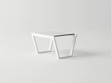 COSTA - Rectangular aluminium coffee table _ 10Deka