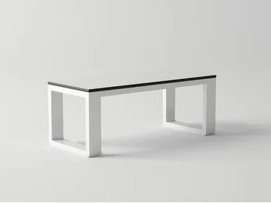 DELAZ - Rectangular aluminium garden side table _ 10Deka