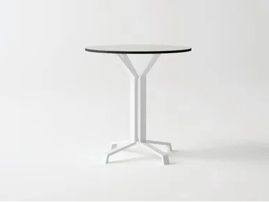 PULVIS 4 - Round aluminium garden table _ 10Deka
