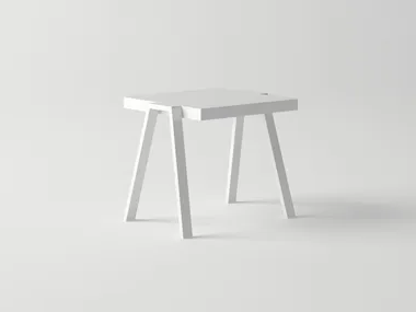 PULVIS - Rectangular aluminium coffee table _ 10Deka