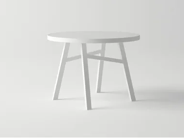PULVIS - Round aluminium garden table _ 10Deka