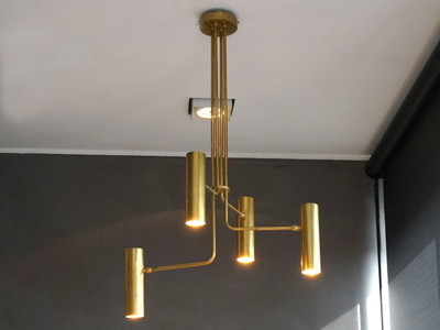 BUKÈ S4 - LED brass pendant lamp _ 247LAB