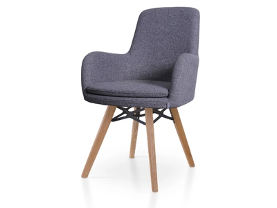 DOLPHIN VITO - Upholstered fabric chair with armrests _ 5A Design