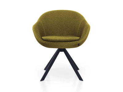 GLOBE SPIDER - Trestle-based fabric chair with armrests _ 5A Design