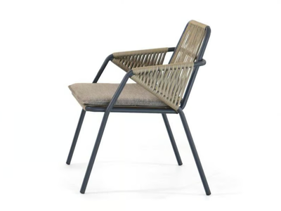 ANTIBES - Fabric garden chair with armrests _ Able