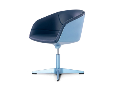 APOLLO - Height-adjustable leather chair with 4-spoke base _ Able