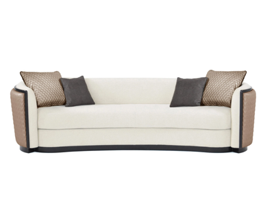 BOLD - 3 seater curved leather sofa _ Able