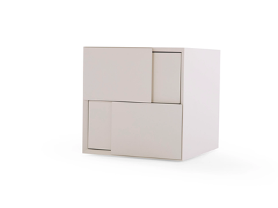 CUBIC - MDF bedside table with drawers _ Able