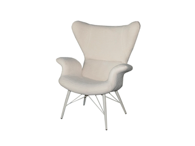 DARIO - Fabric armchair with armrests _ Able