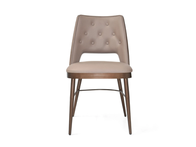 DEVY - Tufted leather restaurant chair _ Able