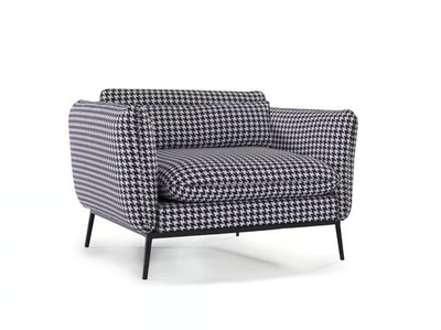 EDWARD - Fabric armchair with armrests _ Able
