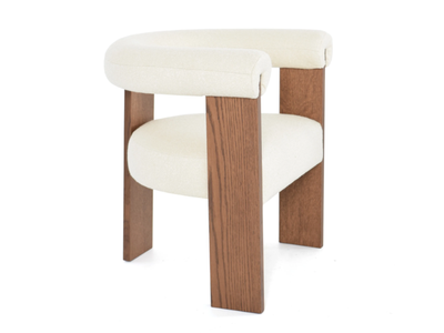 JASEMINE - Wooden and fabric chair with armrests _ Able