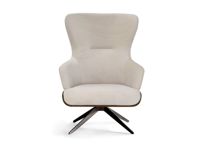 JOE - Swivel fabric armchair high-back _ Able
