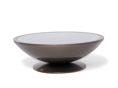 MARS - Fiberglass with tempered glass coffee table for living room _ Able