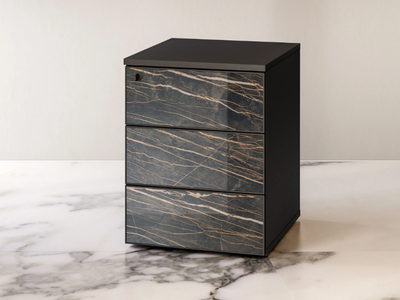 BOLD58 - Wooden office drawer unit with Laminam® drawers frontals _ About Office