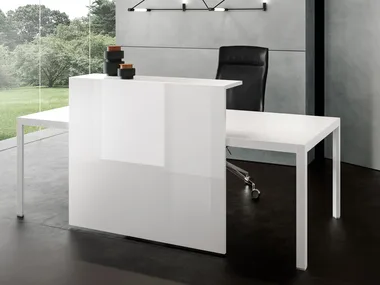 HYPE - Lacquered glass reception desk _ About Office