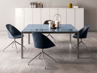 HYPE - Square lacquered glass meeting table _ About Office