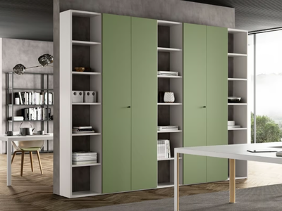 HYPE - Tall freestanding wooden office shelving _ About Office