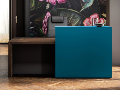 UNIVERSE - Melamine and laquered reception desk _ About Office