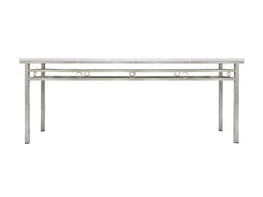 MONDO - Rectangular metal console table _ Abrissi