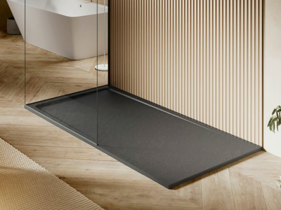 HALO SLATE - Anti-slip Akron© shower tray _ Acquabella