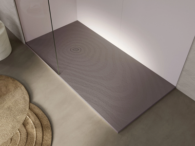 NATUR WAVE - Anti-slip rectangular Akron© shower tray _ Acquabella