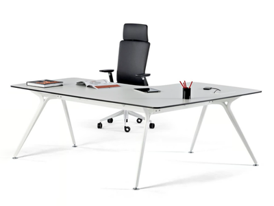 ARKITEK - L-shaped office desk with cable management _ ACTIU