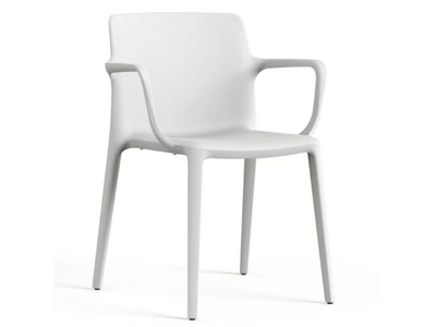 FLUIT - Stackable polypropylene garden chair with armrests _ ACTIU