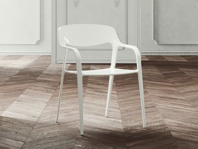 KARBON - Stackable carbon fibre chair with armrests _ ACTIU