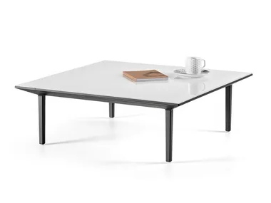 LONGO - Low square aluminium coffee table _ ACTIU