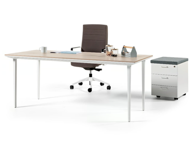 LONGO - Rectangular aluminium writing desk _ ACTIU
