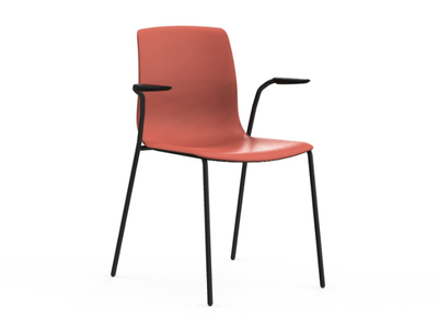 NOOM 50 - Stackable upholstered chair with armrests _ ACTIU
