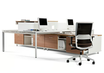 SPINE - Sectional office desk with shelves _ ACTIU