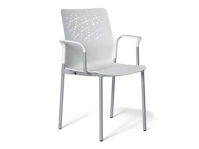 URBAN-BLOCK - Stackable chair with armrests _ ACTIU