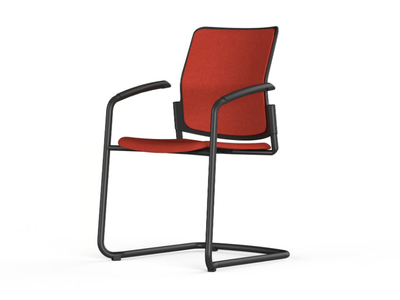 URBAN PLUS - Cantilever chair with armrests _ ACTIU