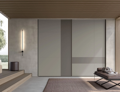 MONDRIAN - Wooden wardrobe with sliding doors _ Adok