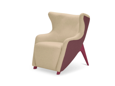 GEA LOW - Fabric armchair with armrests _ Adrenalina