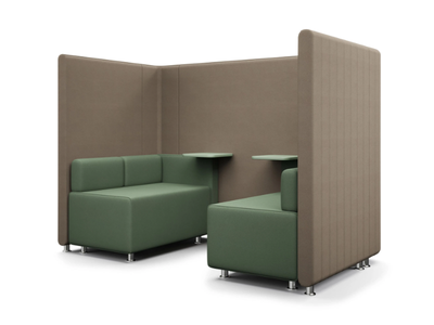 MAJI SYSTEM 2 QUILTED - Acoustic fabric office booth _ Adrenalina