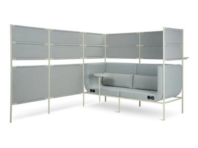 PASSEPARTOUT - Modular acoustic fabric office booth _ Adrenalina