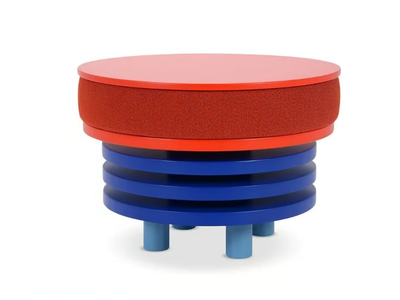 ROCHE - Round fabric coffee table with integrated magazine rack _ Adrenalina