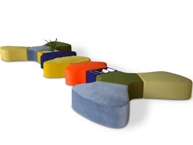 SIR-PENT - Modular fabric bench _ Adrenalina