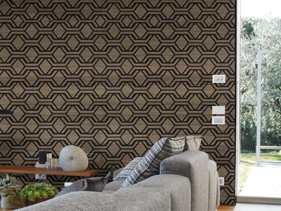 BOGART - Geometric vinyl wallpaper _ Adriani e Rossi edizioni