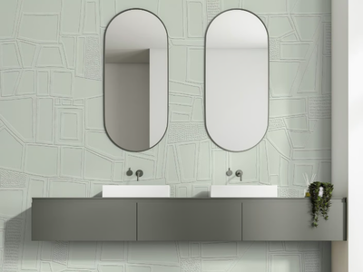 SEASON 1 KW0805 - Ecological geometric Plaster backing wallpaper _ Affreschi & Affreschi