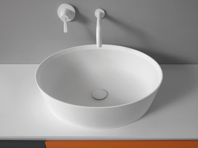 661 - Countertop oval Ceramilux® washbasin _ Agape
