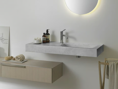 815 - Rectangular Carrara marble washbasin _ Agape