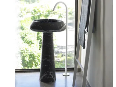BJHON 2 - Freestanding round marble washbasin _ Agape