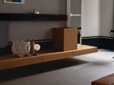 CUBE - Countertop square multi-layer wood washbasin _ Agape